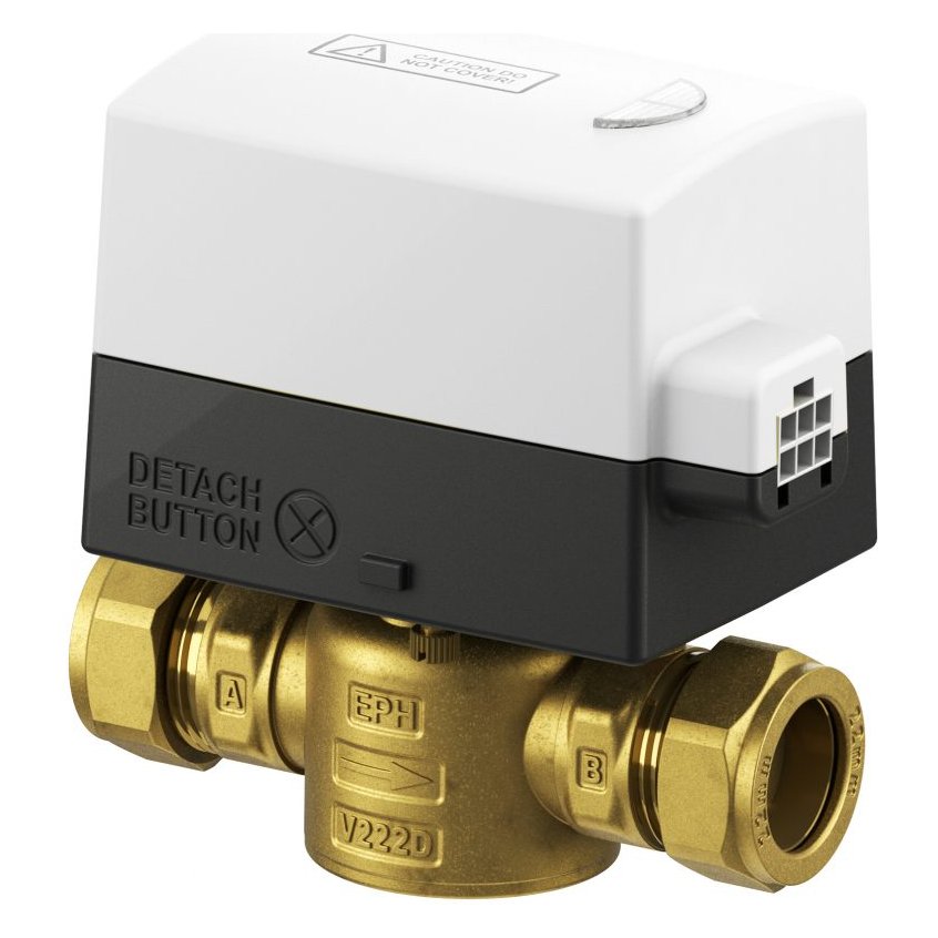 28mm 2 port motorised valve