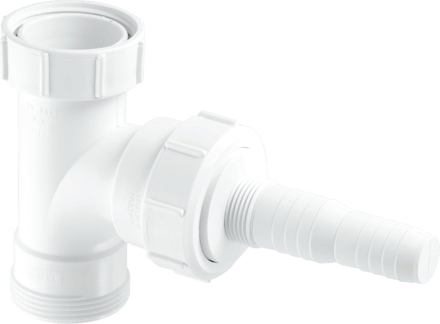 McAlpine swept tee + strt nozzle 1.1/2" V33L