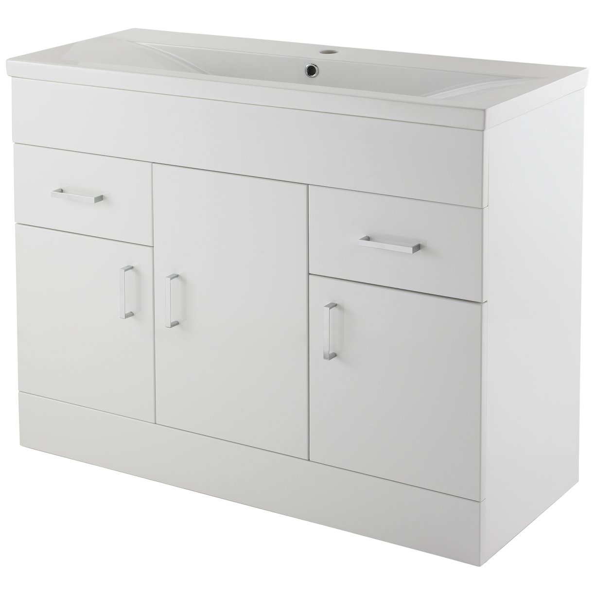 White Minimalist 1000 Basin Unit