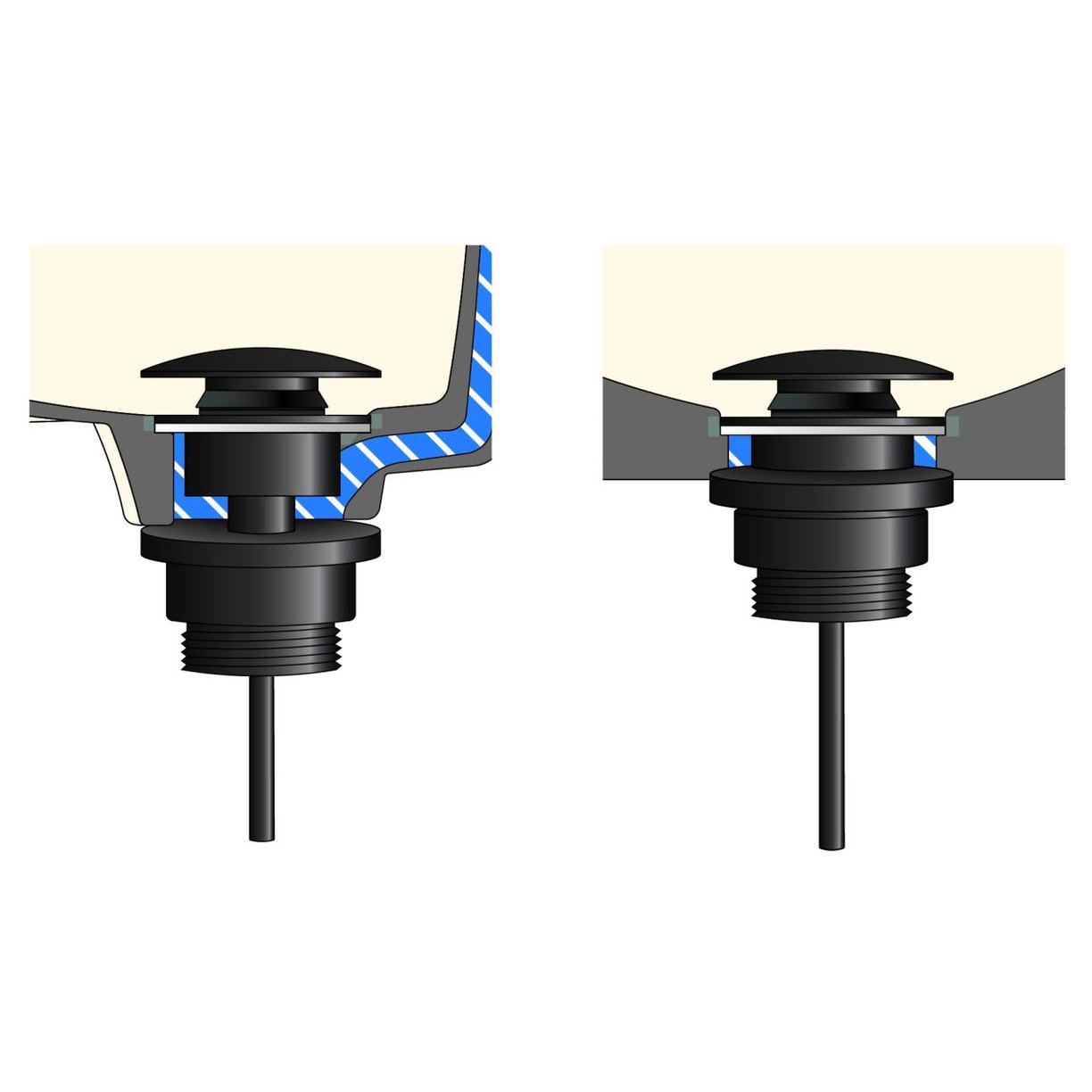 Universal Basin Waste, Matt Black