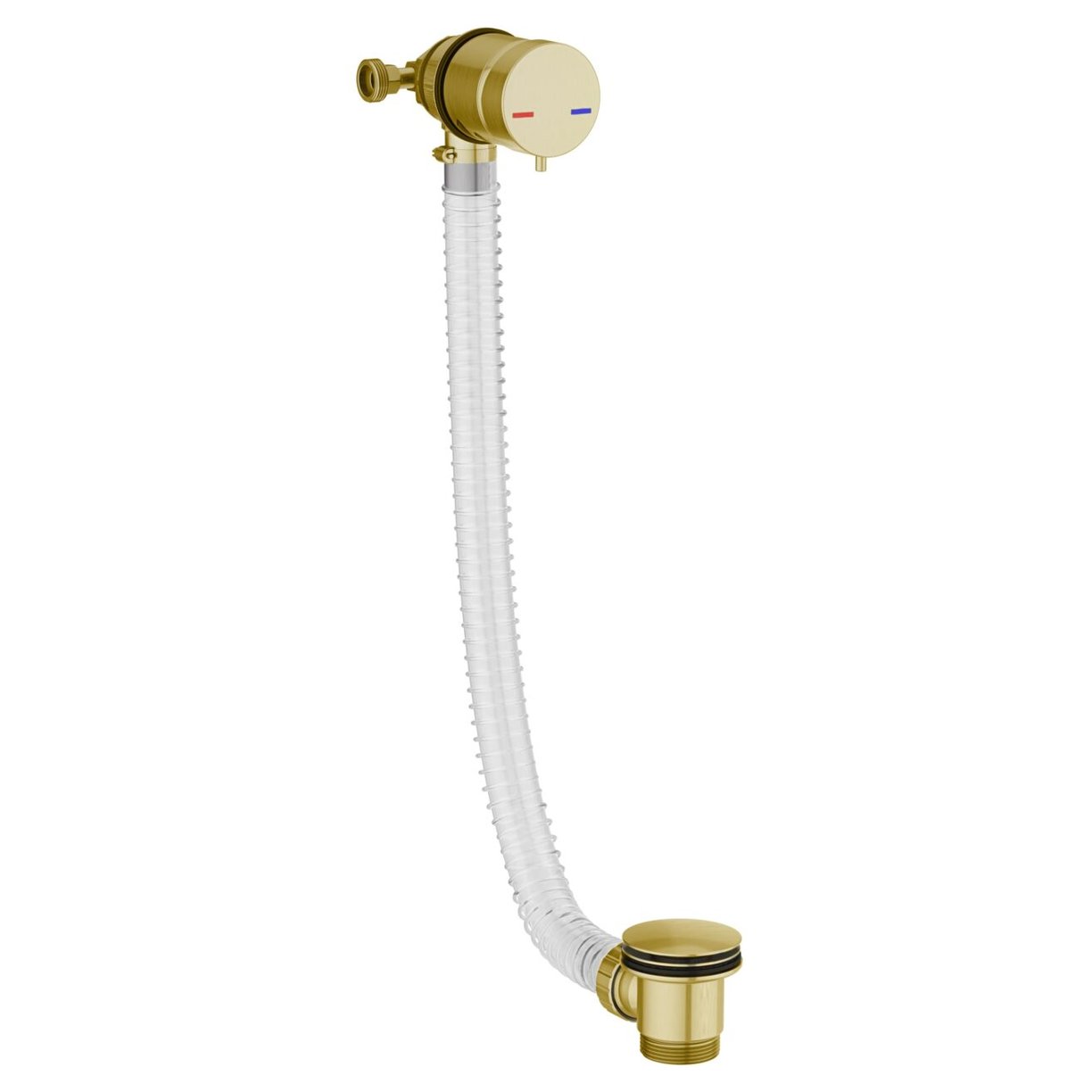 Bath Filler & Overflow Bath Waste Brushed Brass