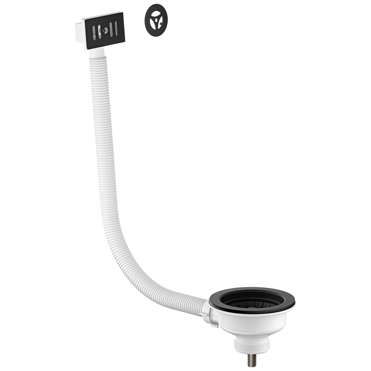 Kitchen Basin Waste Black