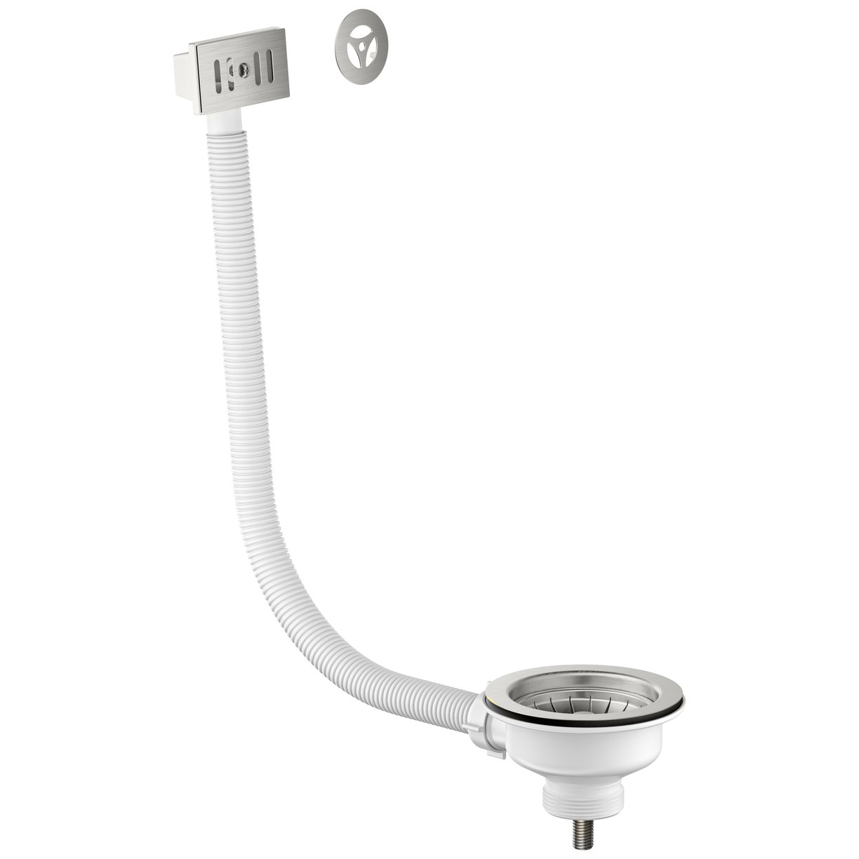 Kitchen Basin Waste Brushed Stainless Steel