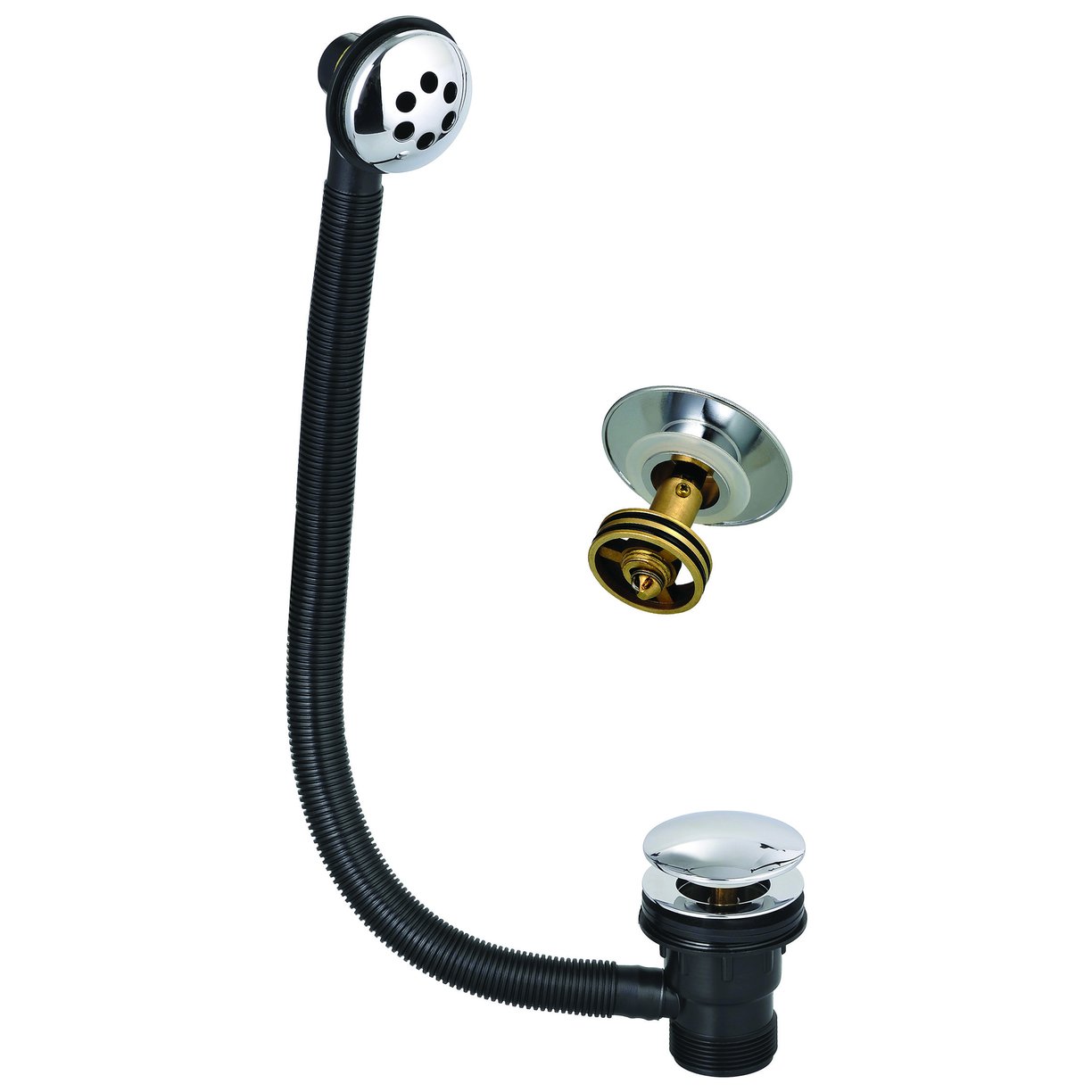 Round Sprung Bath Waste - EASY CLEAN