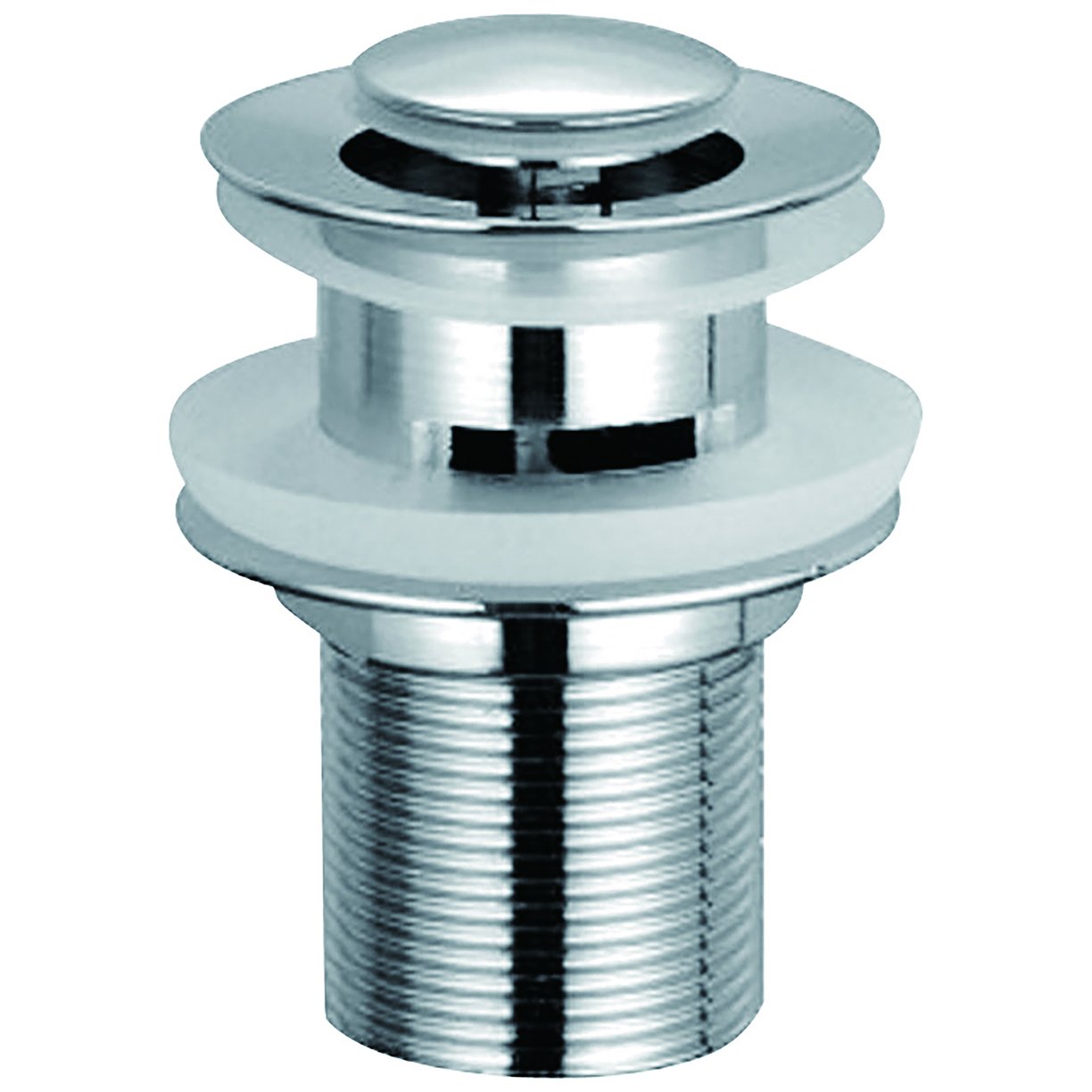 Round Centre Dome Slotted Sprung Basin Waste