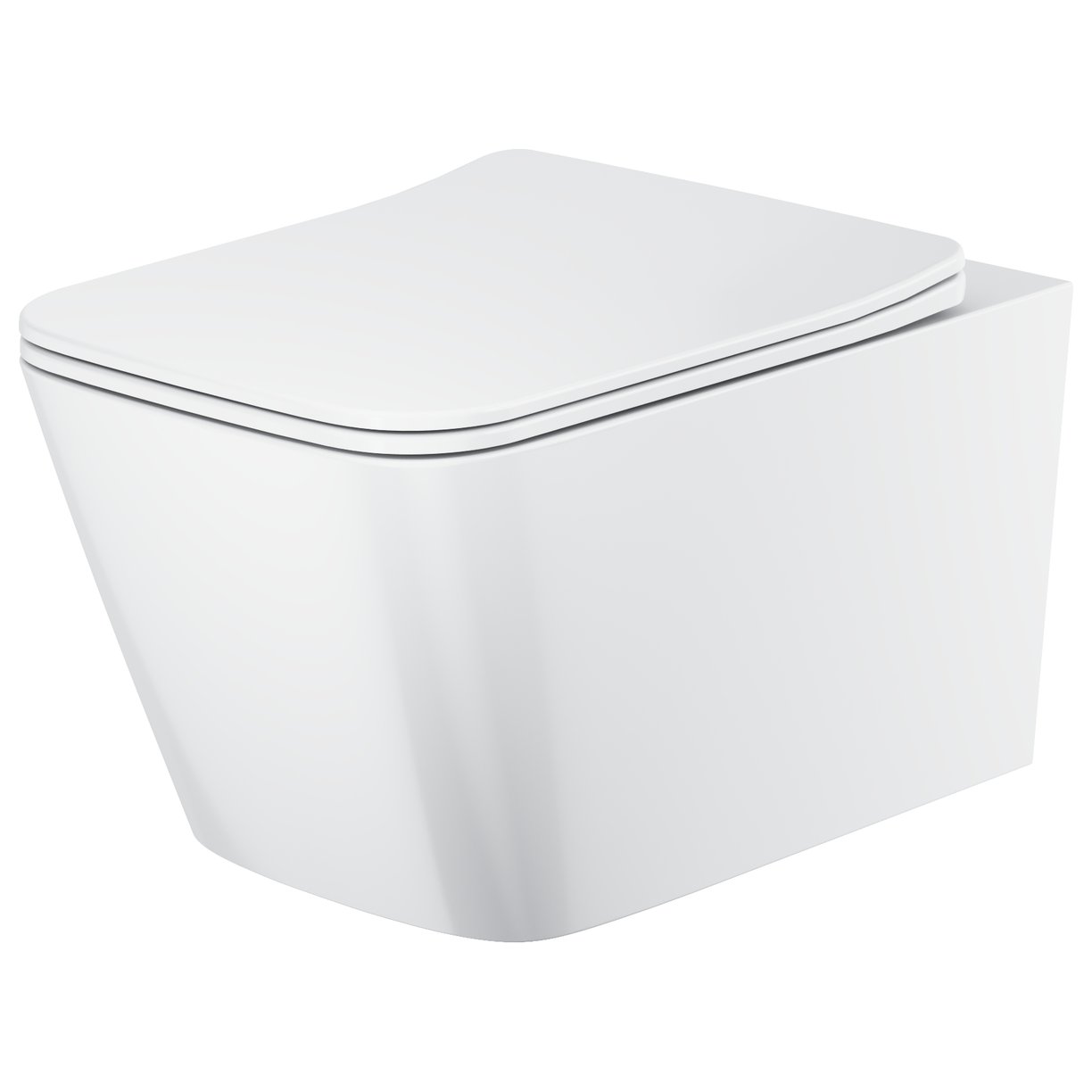 Wall Hung Toilet 520 x 350 x 345mm Gloss White (including Soft Close Seat)