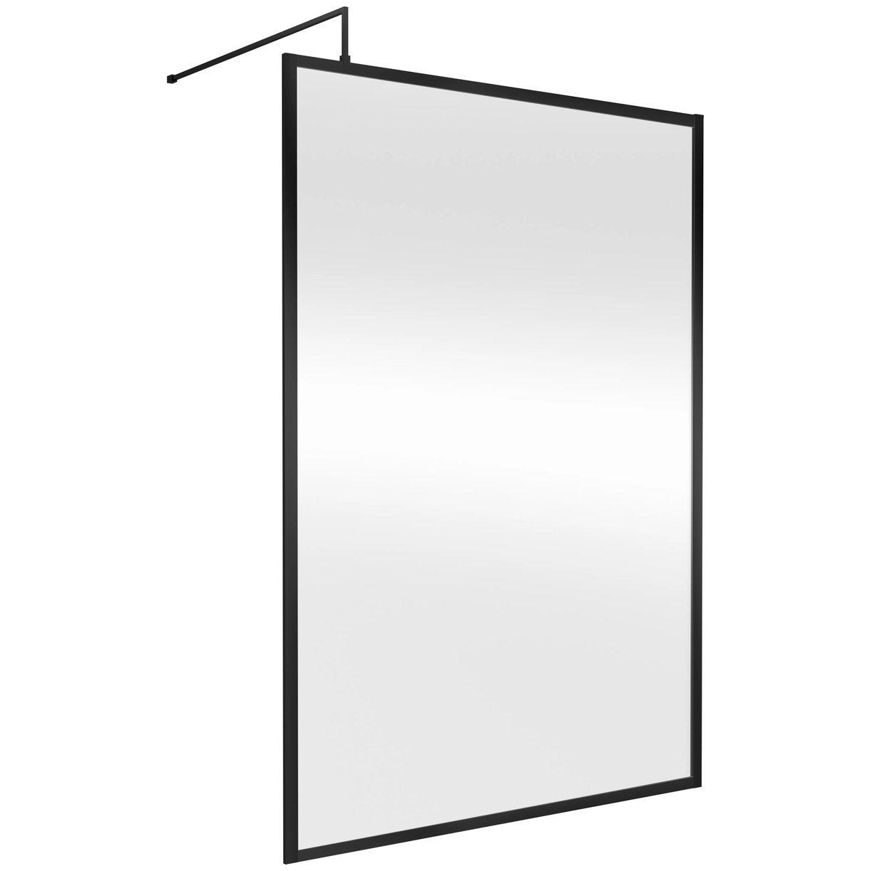 Full Frame Wetroom Screen 1950X1400X8Mm - Matt Black