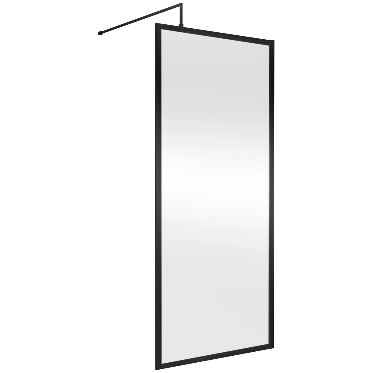 Full Frame Wetroom Screen 1950X900X8Mm - Matt Black