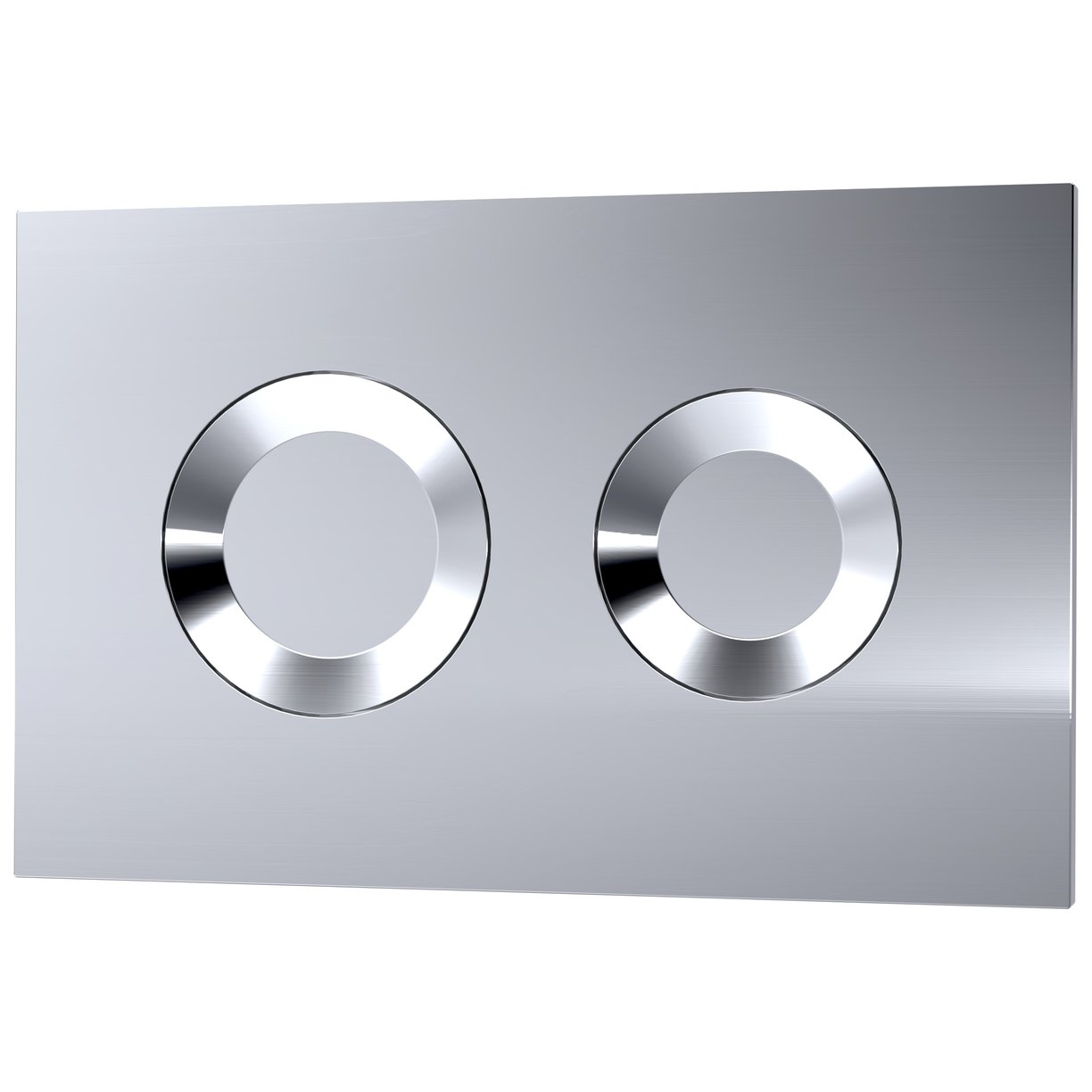 Round Dual Flush Push Button - Chrome