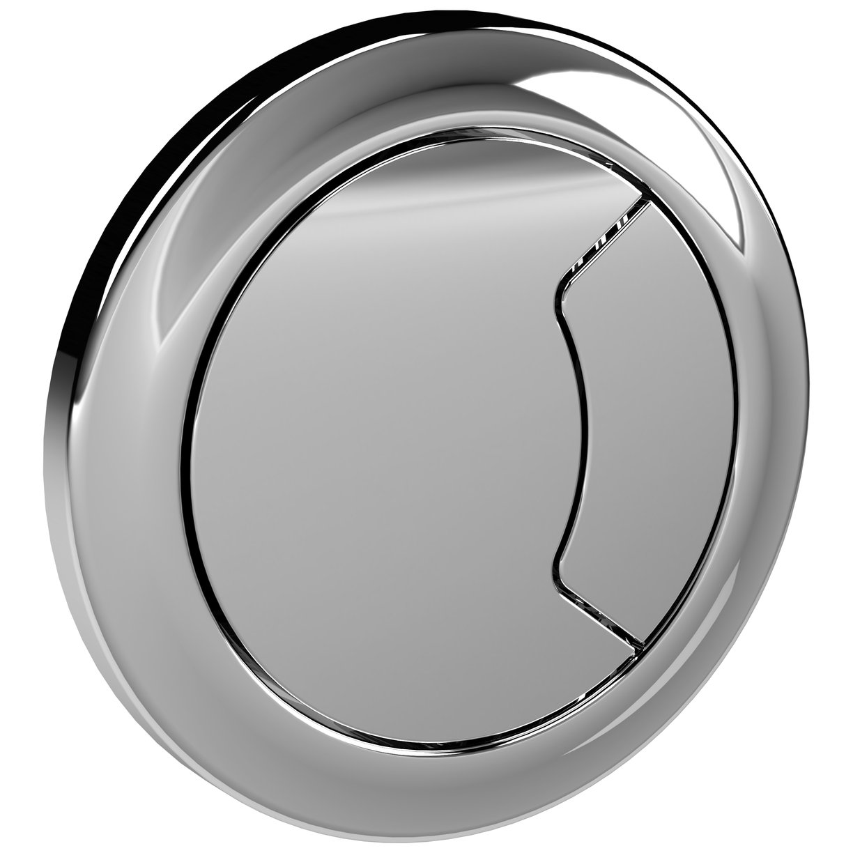 Dl Flush Uni Cist Pneumatic & Poly Shrd - Black/White