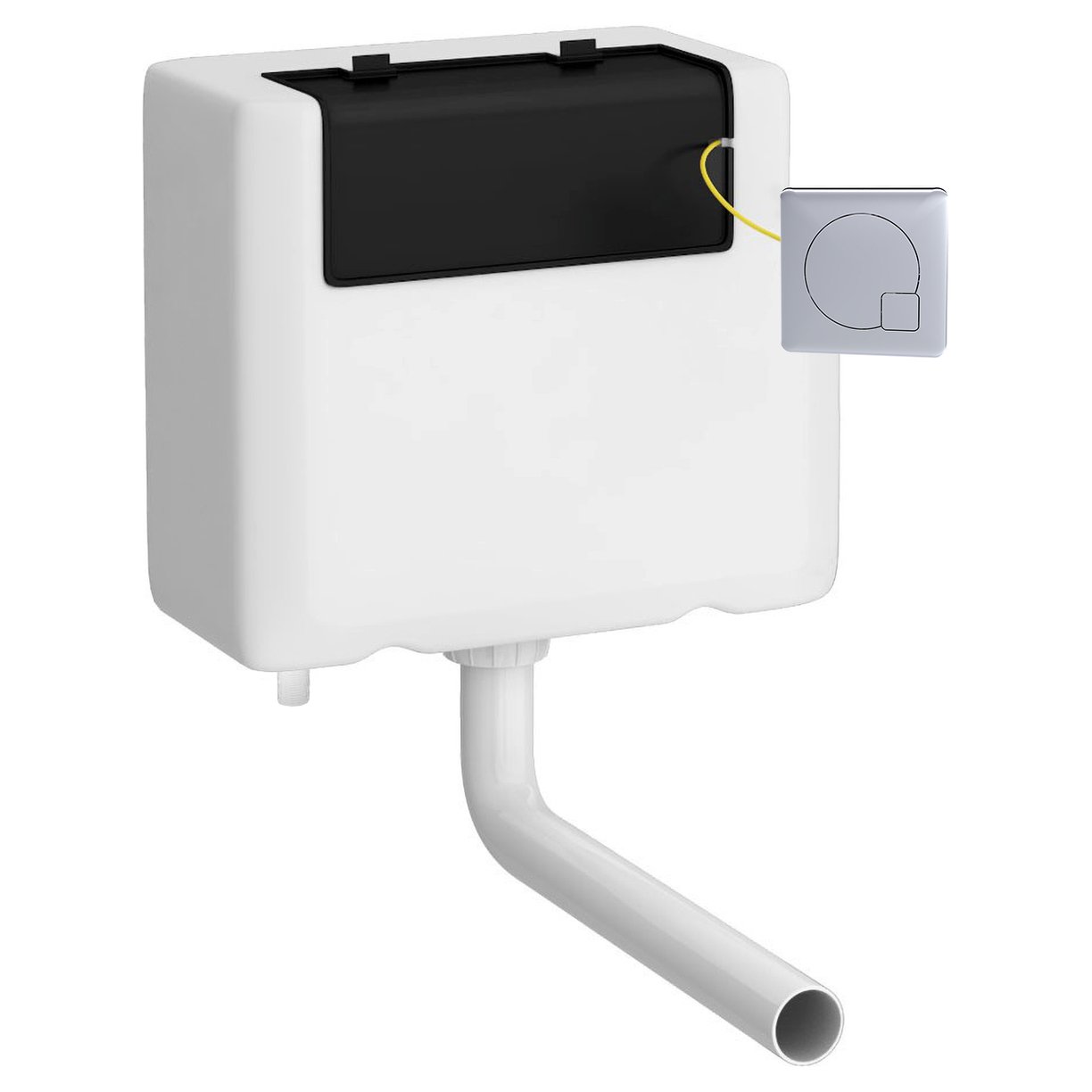 Dual Flush Universal Concealed Cistern - Chrome